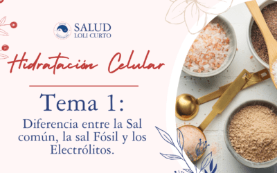 Hidratación Celular TEMA 1: Diferencia entre la Sal común, la sal Fósil y los Electrólitos.